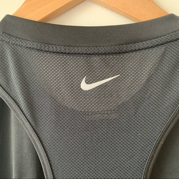 NIKE racer back athletic tank, black - Picture 5 of 6